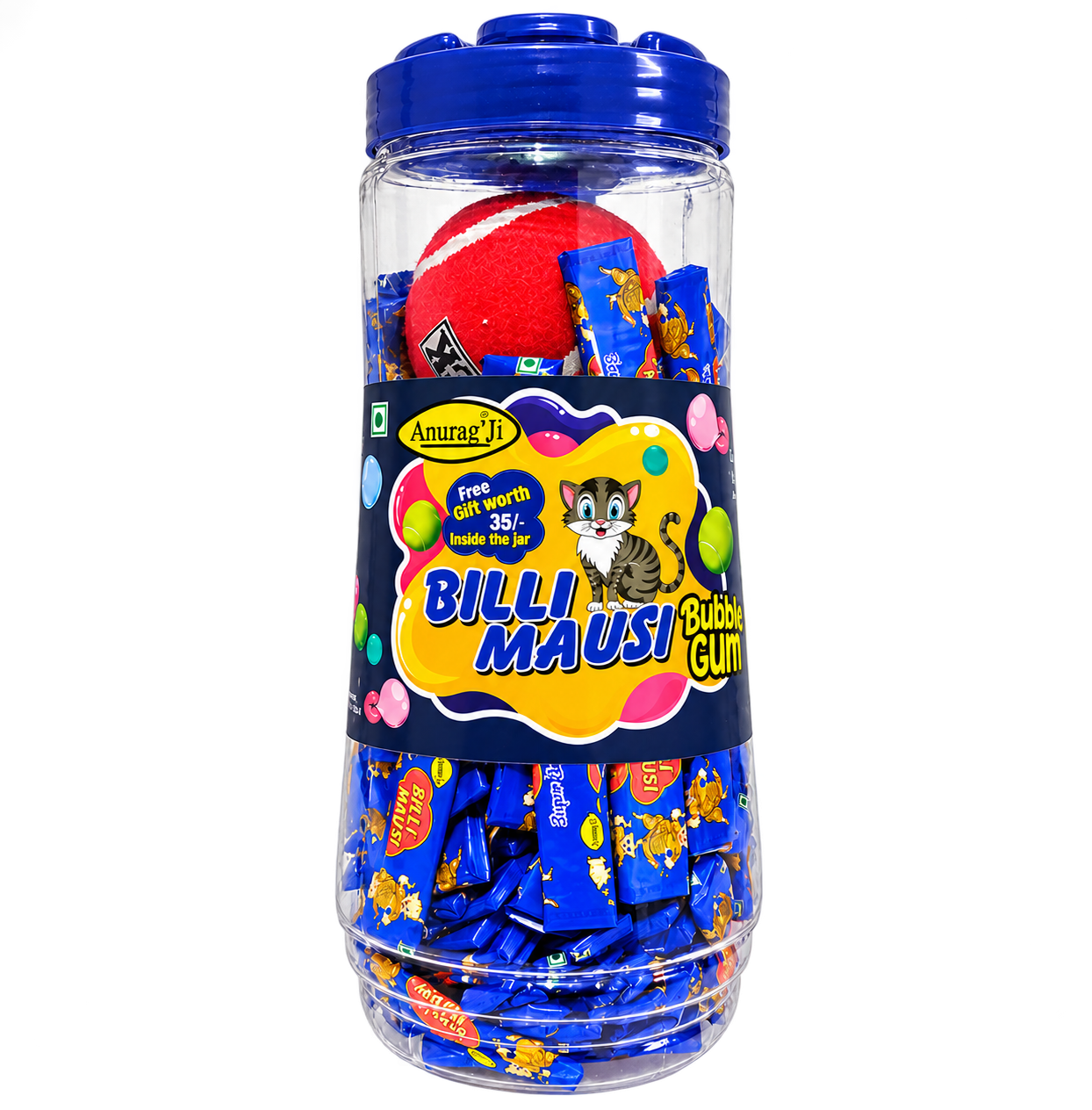 Billi Mausi Bubble Gum – Jar of 150 Pieces